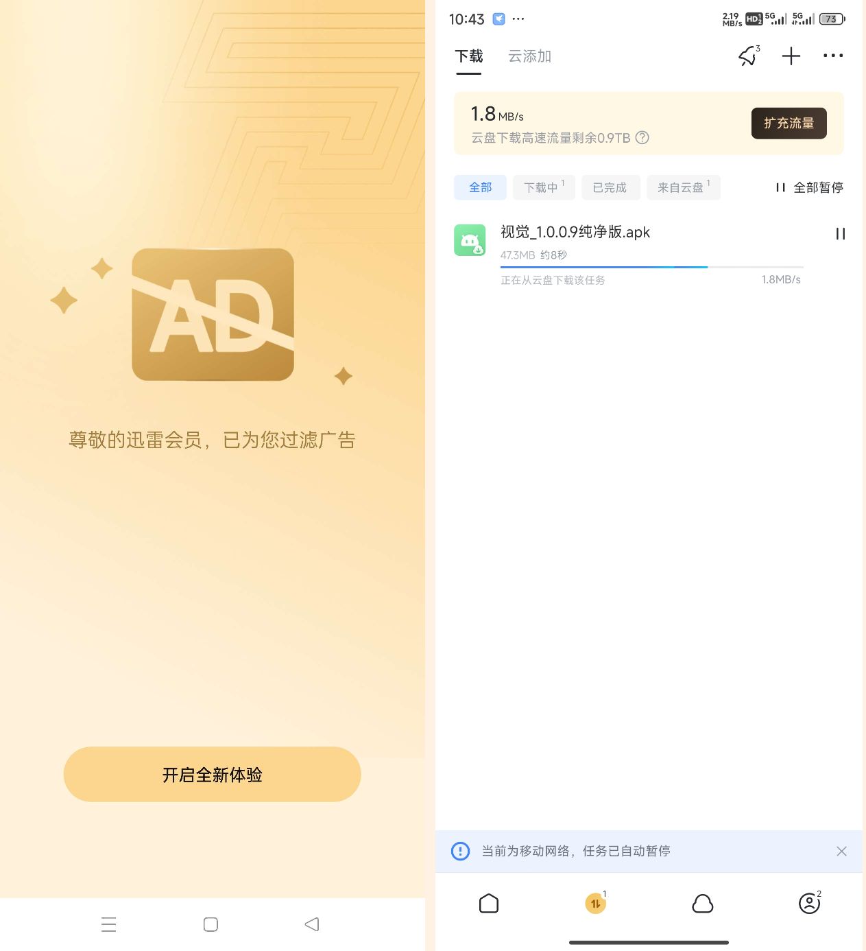 最新迅雷解锁年费会员，免除广告之扰，下载速度飞起-颜夕资源网-第12张图片