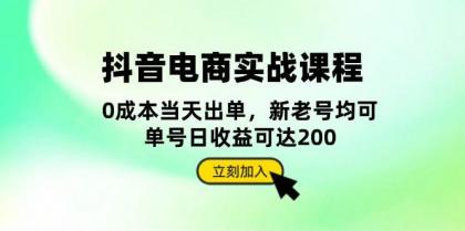 抖音电商实战课程：从账号搭建到店铺运营，全面解析五大核心要素-颜夕资源网-第13张图片