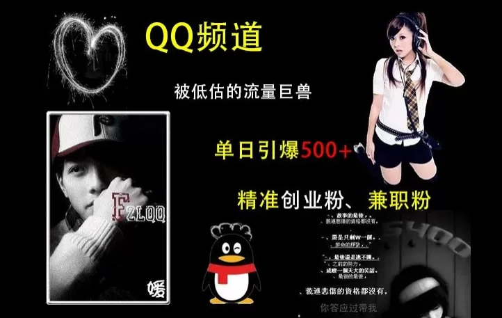 QQ频道：被低估的流量巨兽，单日引500+精准创业F、J职粉的引流秘籍-颜夕资源网-第13张图片