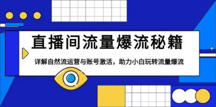 直播间流量爆流秘籍，详解自然流运营与账号激活，助力小白玩转流量爆流-颜夕资源网-第13张图片