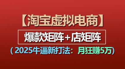 【淘宝虚拟项目】2025牛逼新打法：爆款矩阵+店矩阵，月狂赚5万-颜夕资源网-第13张图片