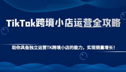 TikTok跨境小店运营全攻略：助你具备独立运营TK跨境小店的能力，实现销量增长！-颜夕资源网-第13张图片