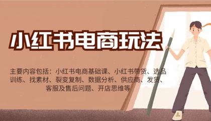 小红书电商玩法：带货/选品/找素材/裂变/数据分析/供应商/发货/售后/开店思维等-颜夕资源网-第13张图片