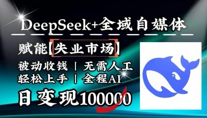 降维打击，DeepSeek+失业市场，全自动操作，结合人人刚需，单月利润轻松破100000＋-颜夕资源网-第13张图片