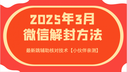 2025年3月微信解封方法 最新跳辅助核对技术-颜夕资源网-第13张图片