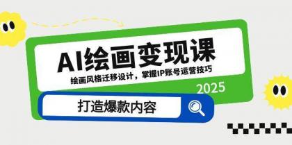 AI绘画变现课，绘画风格迁移设计，掌握IP账号运营技巧，打造爆款内容-颜夕资源网-第11张图片
